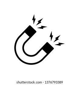 Magnet icon symbol vector. on white background. eps10