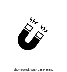 Magnet icon symbol vector on white background
