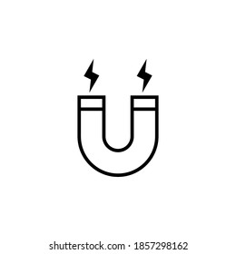 Magnet icon symbol vector on white background