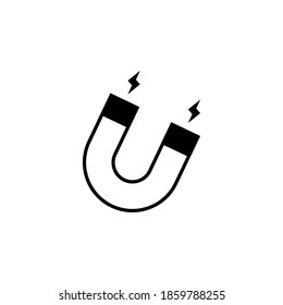 Magnet icon symbol vector on white background