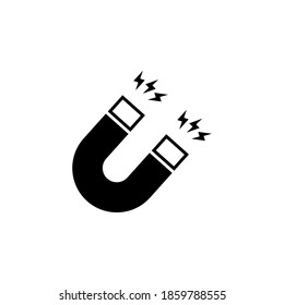 Magnet icon symbol vector on white background
