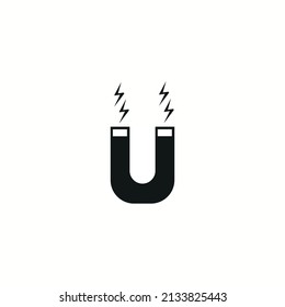 Magnet icon symbol vector on white background