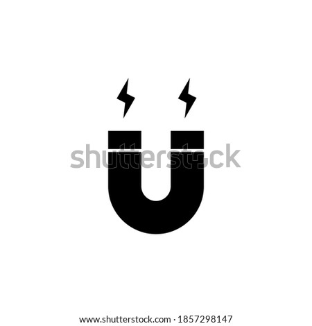 Magnet icon symbol vector on white background