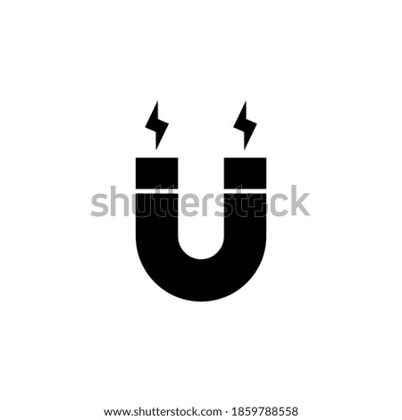 Magnet icon symbol vector on white background