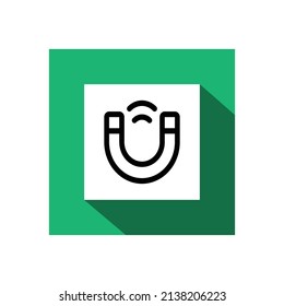 Magnet icon , technology icon, vector illustration.