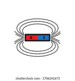 Magnet-Symbol in der trendigen Design-Vektorillustration EPS10