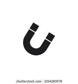 magnet icon in trendy flat design 