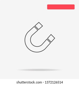 Magnet icon. Vector concept illustration for design.
