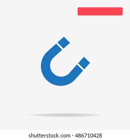 Magnet icon. Vector concept illustration for design.