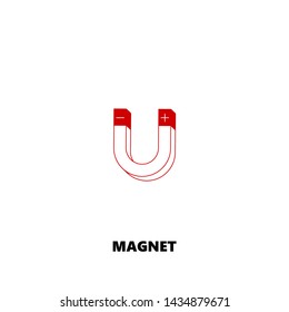 magnet icon. magnet vector design. sign design. red color