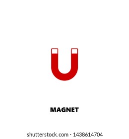 magnet icon. magnet vector design. sign design. red color