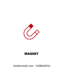 magnet icon. magnet vector design. sign design. red color