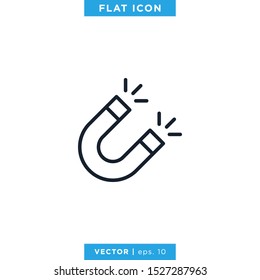 Magnet Icon Vector Design Template 