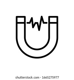 Magnet icon vector design templates on white background
