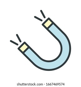 Magnet icon vector design templates on white background
