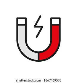 Magnet icon vector design templates on white background