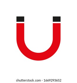 Magnet icon vector design templates on white background