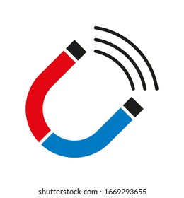 Magnet icon vector design templates on white background