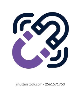 magnet icon. vector dual tone icon for your website, mobile, presentation, and logo design.