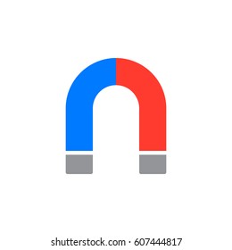 Magnet icon vector, filled flat sign, solid colorful pictogram isolated on white. Symbol, logo illustration. Pixel perfect