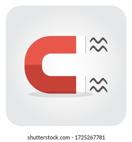 Magnet Icon Vector Flat Style