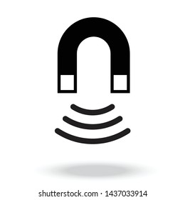 Magnet icon vector. Vector illustration