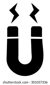 Magnet Icon, Vector Illustration. 