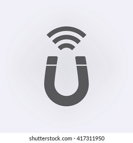 Magnet icon . Vector illustration