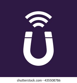 Magnet icon . Vector illustration