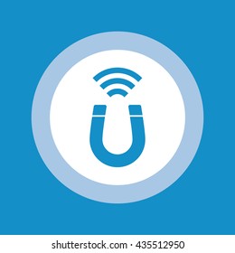 Magnet icon . Vector illustration