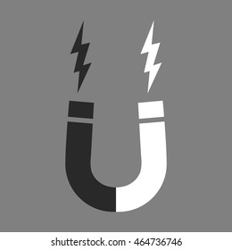 Magnet, icon. Vector illustration.