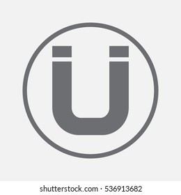 magnet icon, vector illustration EPS 10