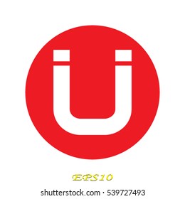 magnet icon, vector illustration EPS 10