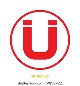 magnet icon, vector illustration EPS 10