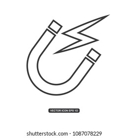 Magnet icon vector. Vector illustration eps.10