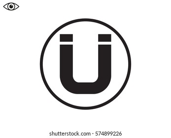 magnet icon, vector illustration eps10