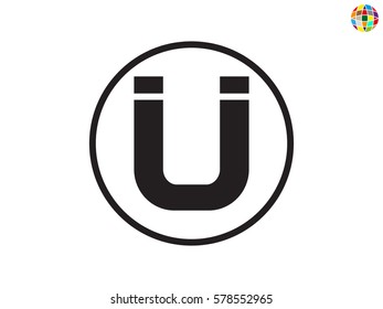 magnet icon, vector illustration eps10