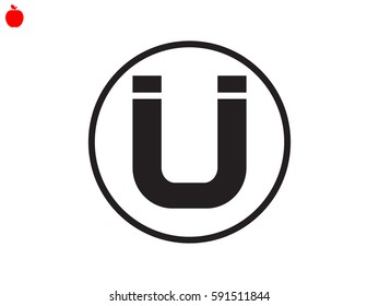 magnet icon, vector illustration eps10