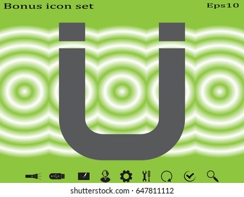 magnet icon, vector illustration eps10