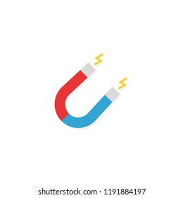 Magnet icon. Vector illustration Flat design