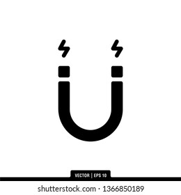 Magnet Icon Vector Illustration Logo Template