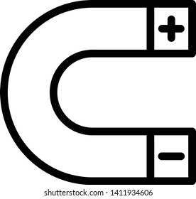 Magnet Icon Vector Illustration Logo Template