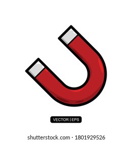 Plantilla de logotipo de ilustración vectorial de icono de imán para muchos fines.