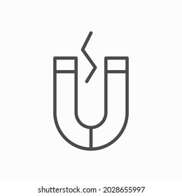 Magnet icon vector illustration logo template for many purpose. Isolated on white background.