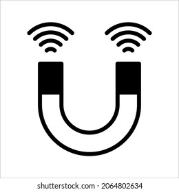 Magnet icon vector illustration on white background. eps 10