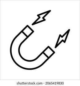 Magnet icon vector illustration on white background. eps 10