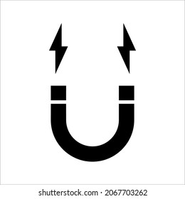 Magnet icon vector illustration on white background. eps 10