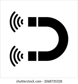 Magnet icon vector illustration on white background. eps 10