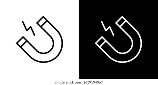 Magnet icon. vector illustration, pictogram isolated. editable