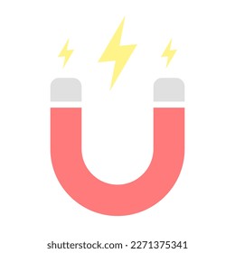 Magnet icon vector isolated on background